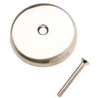 Bath Drain Face Plate, Brushed Nickel