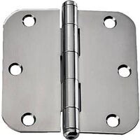 Steel Radius Corner Door Hinge, 3 1/2in.