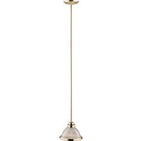 one light pendant, brass