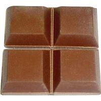 Square Rubber Bumper Pads, 3/4in. Brown