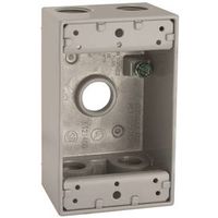 8386641 - RECT BOX 1G 5-1/2 OUTLETS GR