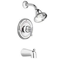 posi-temp one handle tub & shower, nickel