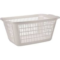 laundry basket, 1.25 bushel white