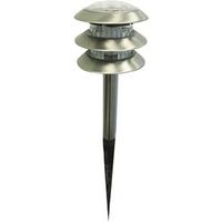 three tier led solar light set, 6 pk