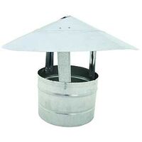 galvanized roof cap, 6in.