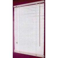 faux wood blinds, 27in.w x 64in.h white