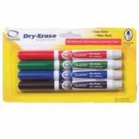 Dry Erase Markers, Medium Tip 4 Pc