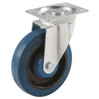8432114 - WHEEL 4" BLUE RUBBER W/ SWIVEL