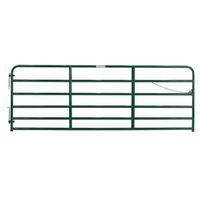 8' HD 2IN 6 BAR GATE Green or Galvanized