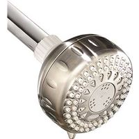 five setting shower head fixed mount, nickel