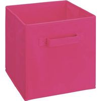 fabric drawer, 11in. x 10 1/2in. x 10 1/2in. fushia