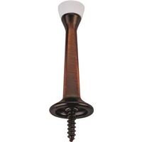 rigid door stop antique brass, 3in.