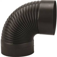 8483968 - 6IN 24GA BLK CORRUGATED ELBOW