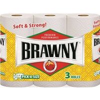 Brawny Paper Towels, White 3 Pk