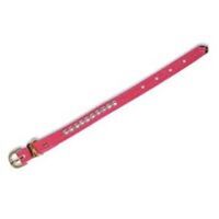 velveteen pearl collar, 3/8in. x 14in. pink