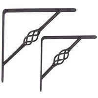 Decorative Shelf Bracket, 6in. x 6in. Black