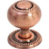 1 1/4in. antique copper knob