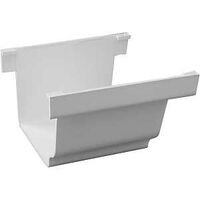 White Gutter Connector    
