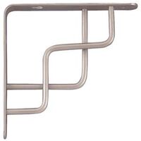 Decorative Shelf Bracket, Satin Nickel