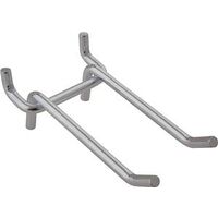 Heavy Duty Double Straight Pegboard Hook, 5in.