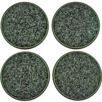 Round Carpet Base Cup, 2 3/8in. Brown