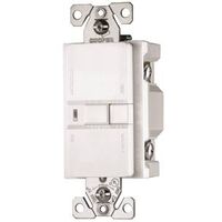 Blank Face GFCI Receptacle, White