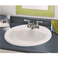 8580649 - DROP-IN LAV 20X17 WHT OVAL