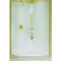 intrigue 38in. neo angle shower base