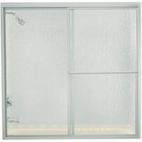bypass sliding shower doors, 60in. silver