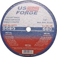 cut off wheel , 3in. x 1/8in. x 1/4in.
