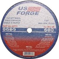 cut off wheel , 3in. x 1/8in. x 1/4in.