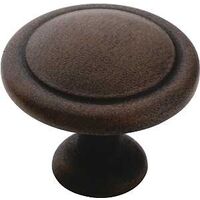 areflections cabinet knob, 1 1/4in. antique rust
