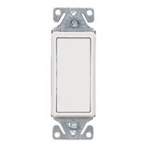 decor momentry contact rocker switch, white
