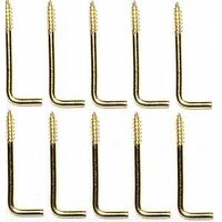 Brass Square Bend Hook, 1 3/8"