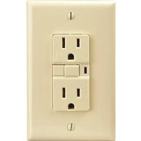 GFCI Duplex Recptacle, 15 Amp 125V  Almond 