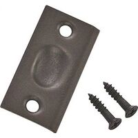 Square Corner Strike Plate, Oil Rubbed Bronze