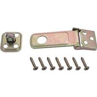 Medium Duty Safety Hasp, 2 1/2in. Brass