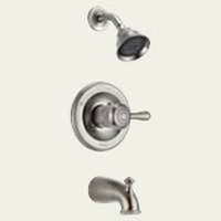 leland tub & shower faucet, stainless steel