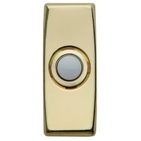 lighted doorbell button, brass