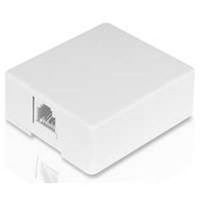 surface mount phone jack, white