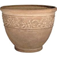 rose bud planter, 20in. limestone