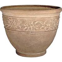 Rose Bud Planter, 20in. Limestone