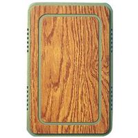 medium oak print finish door chime, tan