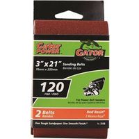 8802290 - 3X21 120GRIT ALUM OX BELT 2PK