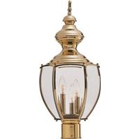 8804338-POL BRASS OUTDOOR POST LANTERN