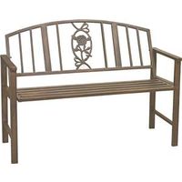 8819252 - 45IN STEEL BENCH ANTIQUE BLK