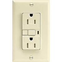 GFCI Outlet, 15 Amp Ivory