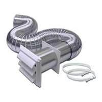 flex aluminum dryer vent kit, 4in. x 8  