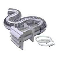 flex aluminum dryer vent kit, 4in. x 8  