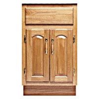 24in. x 18in. vanity oak 2 door    